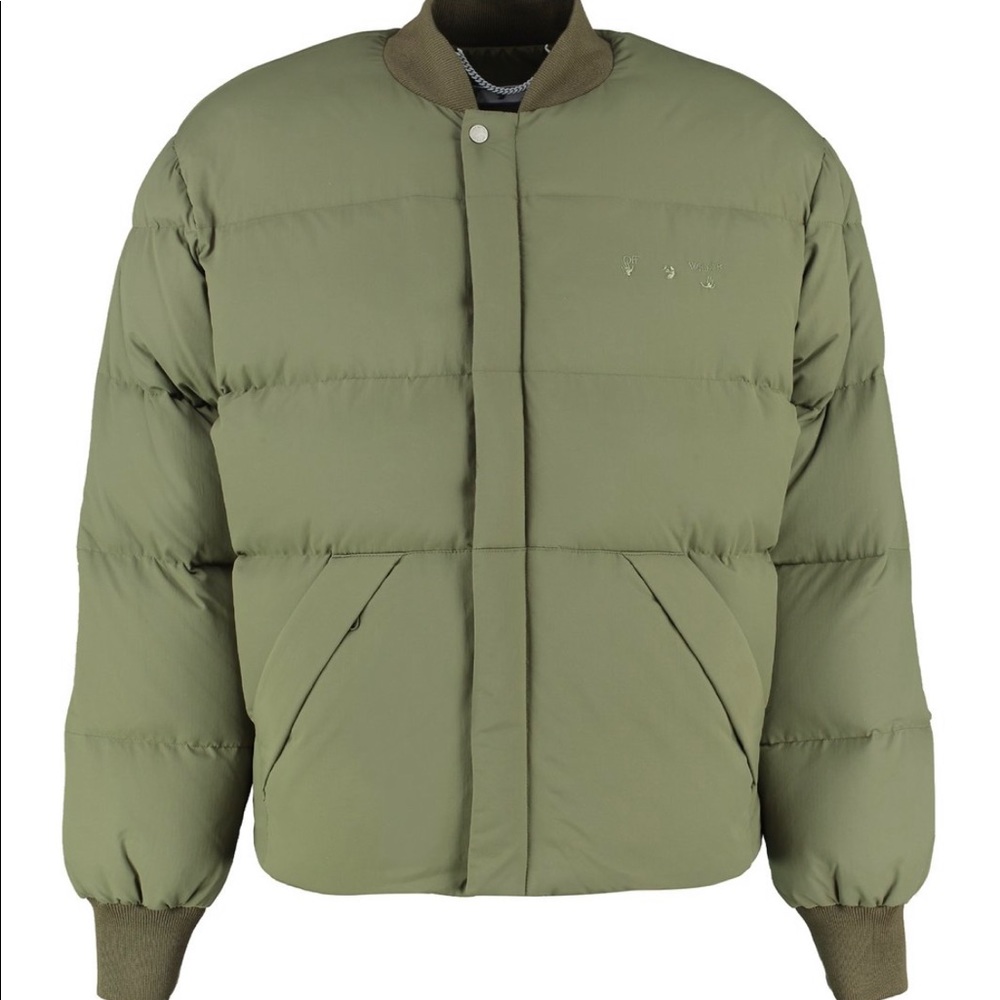 SOLD 👏🏽👏🏽Off-White Arrow Logo Puffer - NWT - Size Small